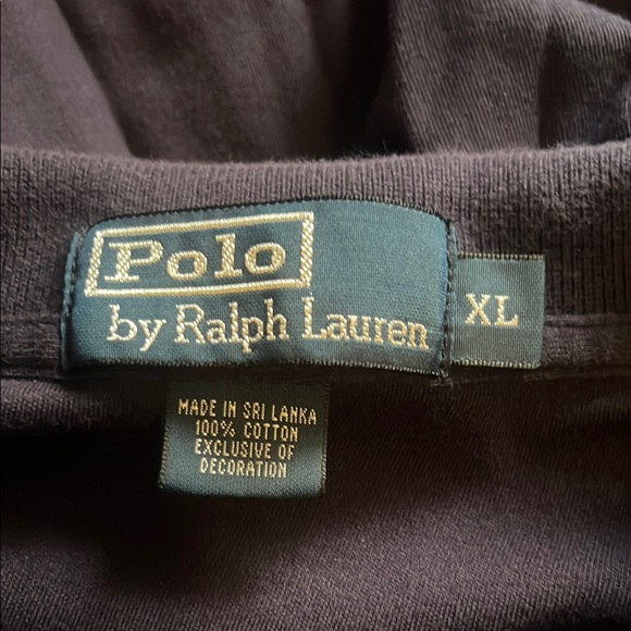 Vintage Polo Ralph Lauren Navy Blue Shirt Classic Long Sleeve Cotton Size XL - Picture 3 of 4
